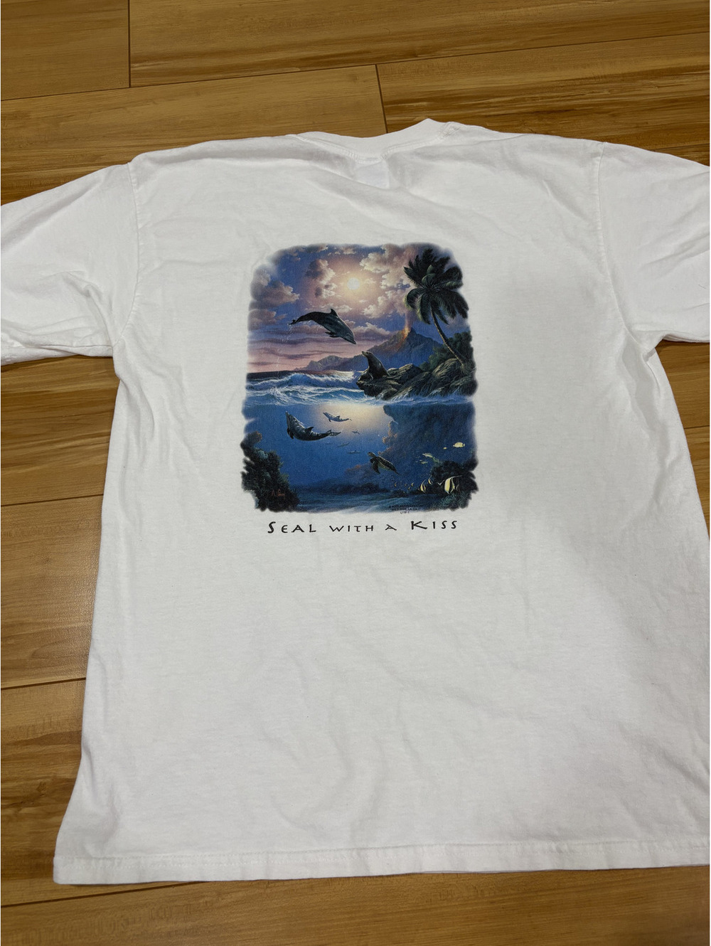 Vintage Anthony Casay Seal With A Kiss Graphic Tee